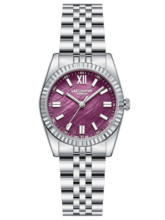 Lee Cooper Womens Watch Battery with Silver Met...