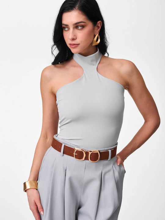 Decoro Women's Sleeveless Blouse with Tie at th...