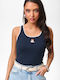 Women's Blouse with Lace Navy Blue