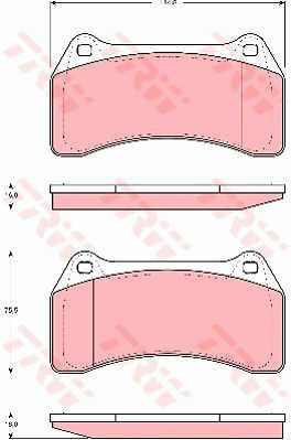Trw Gdb1512 Brake Pad Set Disc Brake