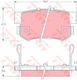 Set Brake Pads Disc Brake Trw Gdb3191