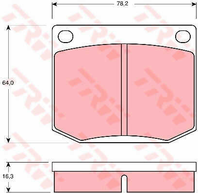 Trw Gdb637 Brake Pad Set Disc Brake