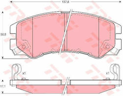 Set Brake Pads Disc Brake Trw Gdb3162