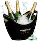 Relaxdays Champagners Simple Din Plastic Neagră 8lt Cu Dimensiuni 25.5x25.5x35cm