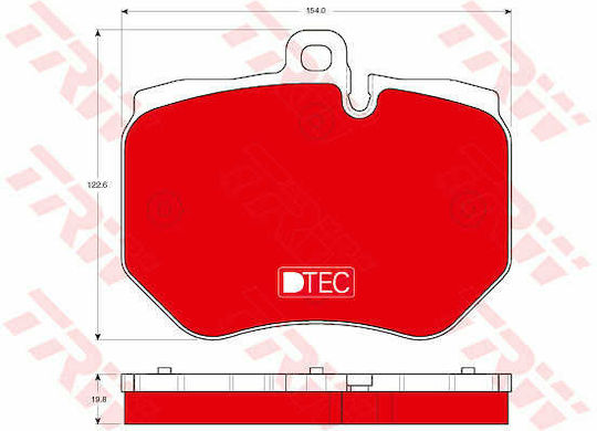 Set Plăcuțe De Frână Discuri De Frână Trw Gdb1848dte
