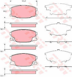 Trw Gdb3388 Brake Pad Set Disc Brake Trw Gdb3388 Brake Pad Set Disc Brake