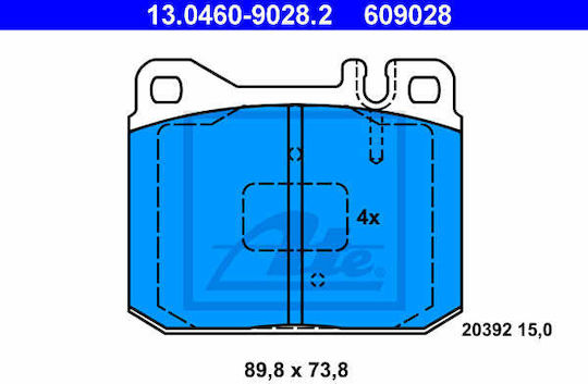 Set Plăcuțe de Frână Disc Frână 13.0460-9028.2