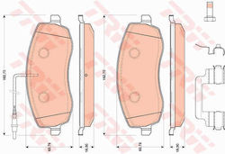 Trw Gdb1820 Disc Brake Pad Set
