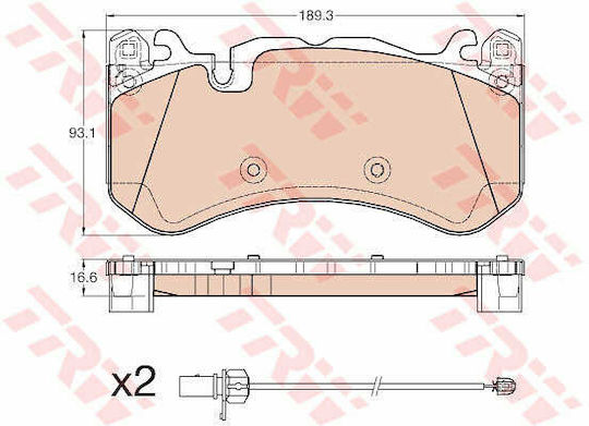 Trw Gdb1977 Brake Pad Set Disc Brake