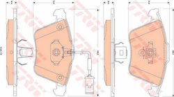 Set Plăcuțe De Frână Trw Gdb1832 Disc Frână