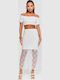 Set with Maxi Skirt White