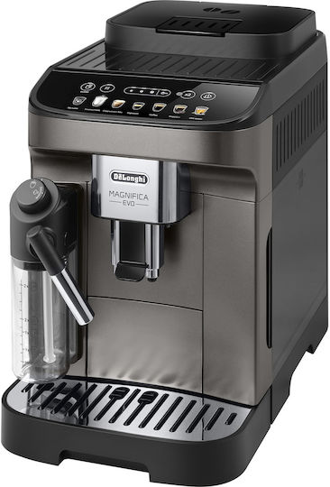 De'Longhi Magnifica Evo Automatic Espresso Machine 1450W 15bar Pressure for Cappuccino with Grinding Mill Silver ECAM 290.83