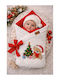 SteweHome Nursery Swaddling Cotton Ecru Blanket with Animal 100x100cm