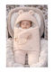 SteweHome Baby Blanket Nursery Swaddling Blanket Beige 100x30cm