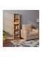 Bookcase Light Brown 132x32x24cm