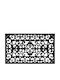 Relaxdays Non-Slip Rubber Black Doormat 75x45cm