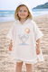 Stewehome Kids' Pareo Towel Hood 100% Cotton Embroidered Animal Design 100x1 Cm