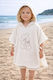 Stewehome Kids' Pareo Towel Hood 100% Cotton Embroidered Animal Design 100x1 Cm