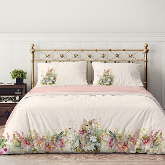 Lenjerii Deosebite Set Huse Pentru Pilote Dublu 200x220cm Roze