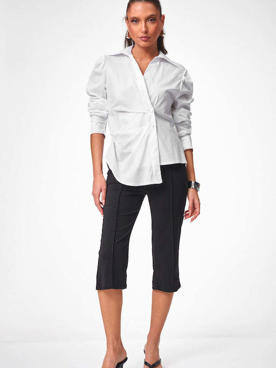 Decoro Long Sleeve Women's Shirt White