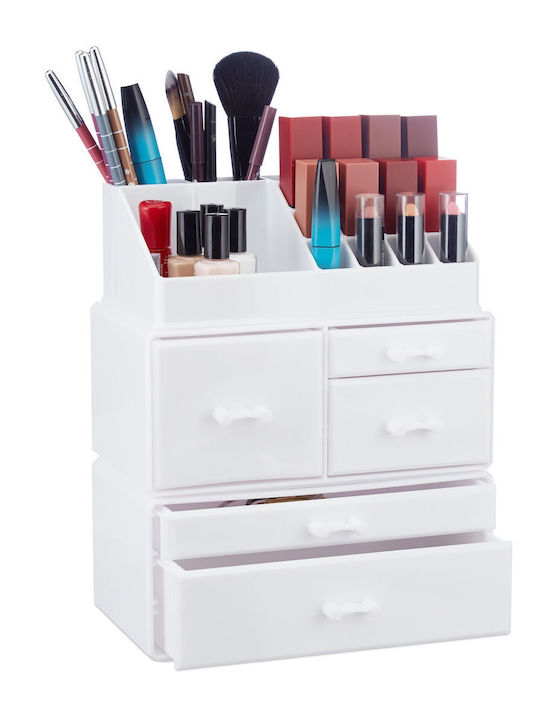 Relaxdays Organizator Cosmetice Cu Sertare Și S...