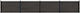 vidaXL WPC Fence Panels in Black Colour 4 Pieces