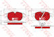 Set Brake Pads Disc Brake Trw Gdb1613dte