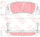 Set Brake Pads Disc Brake Trw Gdb3329