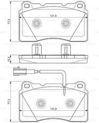 Bosch Brake Pad Set Disc Brake 0 986 494 539