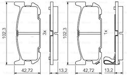 Bosch Brake Pad Set Disc Brake 0 986 494 226 Bosch Brake Pad Set Disc Brake 0 986 494 226