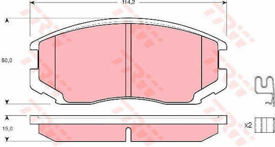 Trw Gdb3214 Brake Pad Set Disc Brake