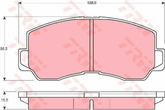 Trw Gdb785 Brake Pad Set Disc Brake