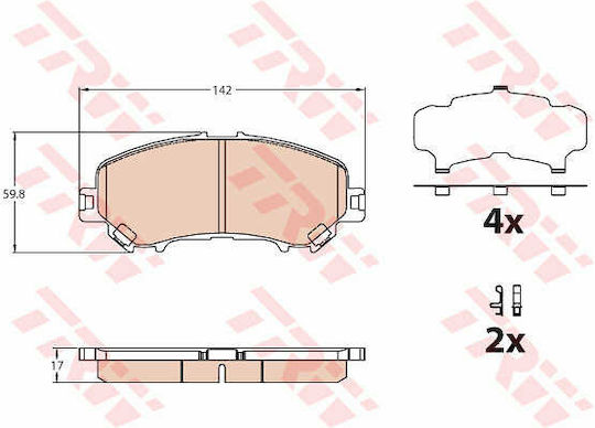 Set Plăcuțe De Frână Și Discuri De Frână Trw Gdb3631