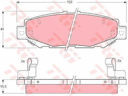 Trw Gdb1185 Brake Pad Set Disc Brake Trw Gdb1185 Brake Pad Set Disc Brake