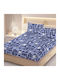 Pucioasa Module Cearceafuri De Pat Super Duble Cu Hugger Din Cauciuc 160x200cm White Stars 3 Buc