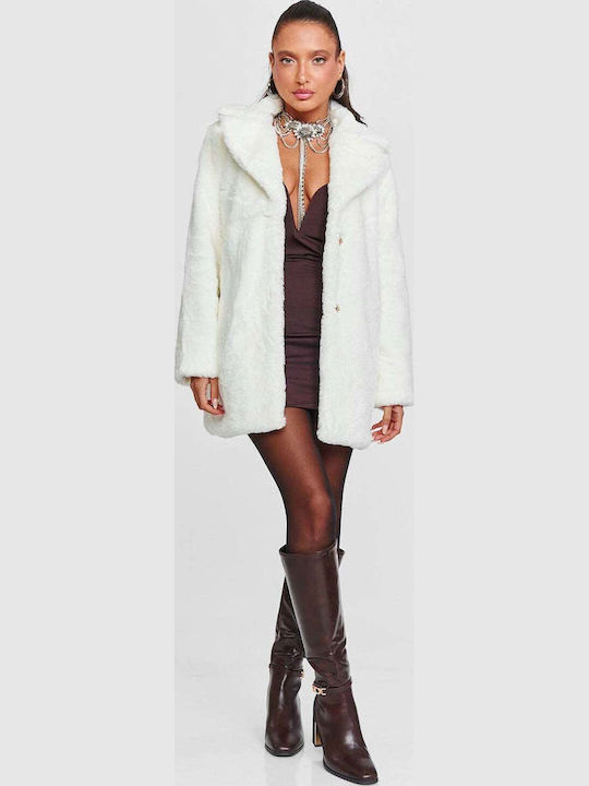 Short Women's Fur White