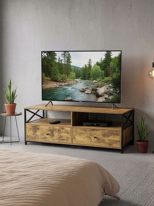 TV-Ständer Braun/Schwarz M120xP40xH50cm