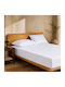 My Home Luxury Подредба Чаршафи с 2 Калъфки за Възглавници King Size с Еластична Лента 180x200+30см Бели (3 Бройки)
