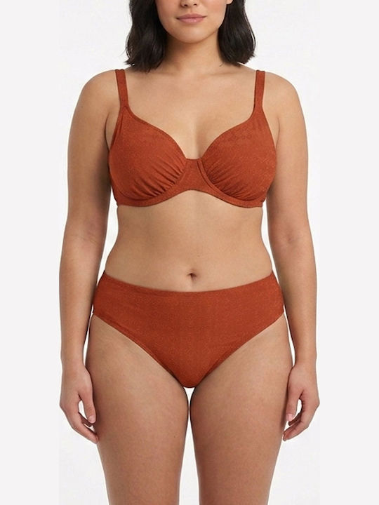 Set Bikini με Αφαιρούμενη Ενίσχυση Πορτοκαλί
