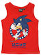 Kinderoberteile Ärmellose Rote Sonic Hedgehog
