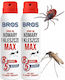 Bros Max Insektenschutzmittel Spray DEET Geeignet für Kinder 90ml 2 Stück