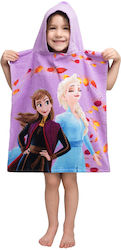 Детско Пончо Памучно Кадифено Frozen 320gsm