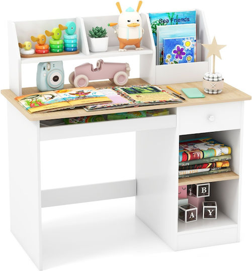 Kids Desk White 90x45x90cm