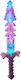 K-Pop Demon Hunters 52cm With Music Illuminated Sword 51533-1 Purple