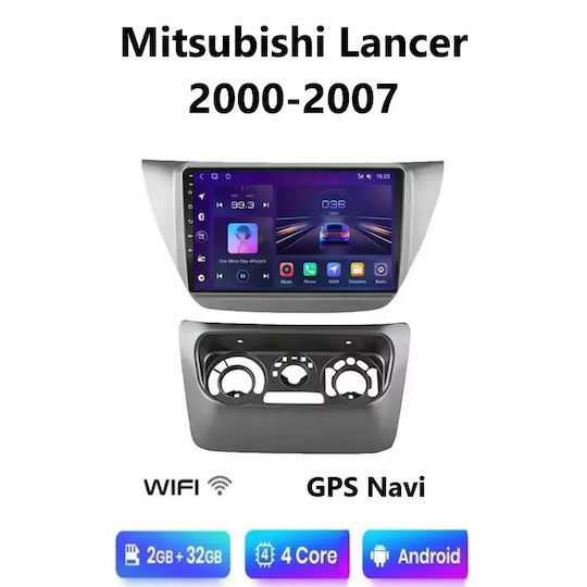 Auto-Audiosystem für Mitsubishi Lancer 2000-2007 mit Bluetooth USB Eingebautes Wi-Fi GPS Apple CarPlay Android Auto Touchscreen 9 Zoll