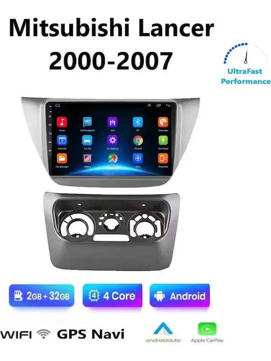 Car Audio System for Mitsubishi Lancer 2000-2007 Bluetooth USB WiFi GPS Apple CarPlay Android Auto with 9" Touch Screen