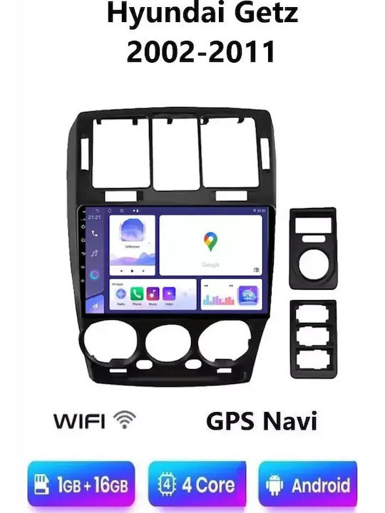 Car Audio System for Hyundai Getz 2002-2011 Bluetooth USB WiFi GPS Apple CarPlay Android Auto with 9" Touch Screen