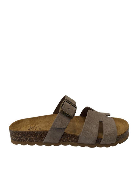 Dezero Anatomische Damen Flache Sandalen Grau