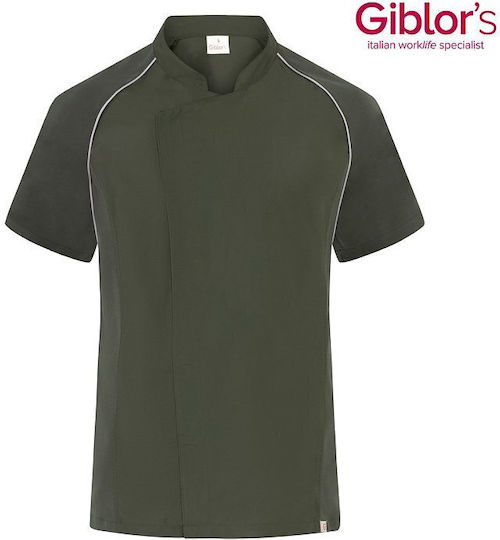 Giblor's Σακάκι Σεφ 100% Microfiber Χακί