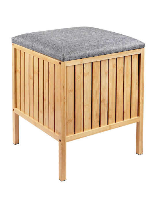 Relaxdays Laundry Basket Bamboo 52x39x39cm Beige